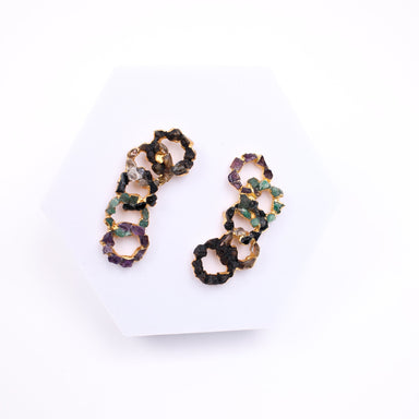 Linked earrings
